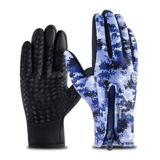 THE THERMO GLOVES - CAMO BLAUW - SEASON SPECIAL